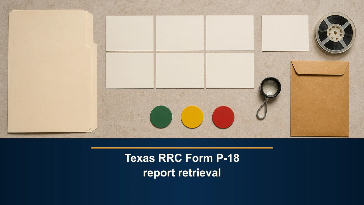 Texas RRC Form P-18 report retrieval