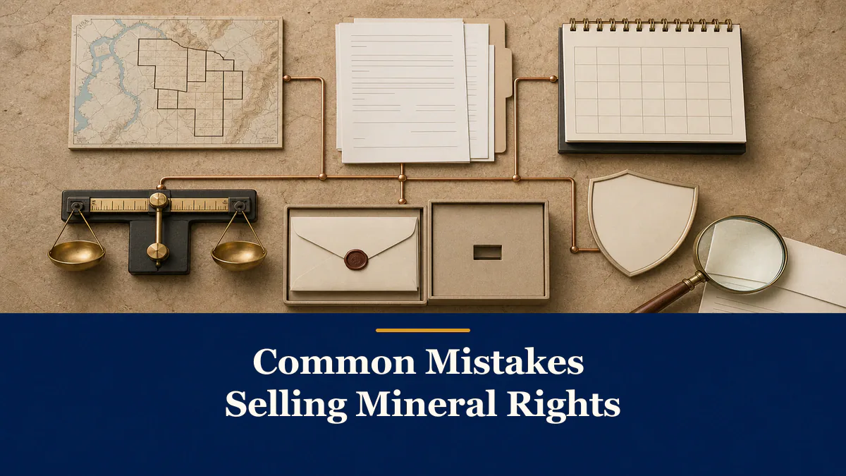 Common Mistakes Selling Mineral Rights