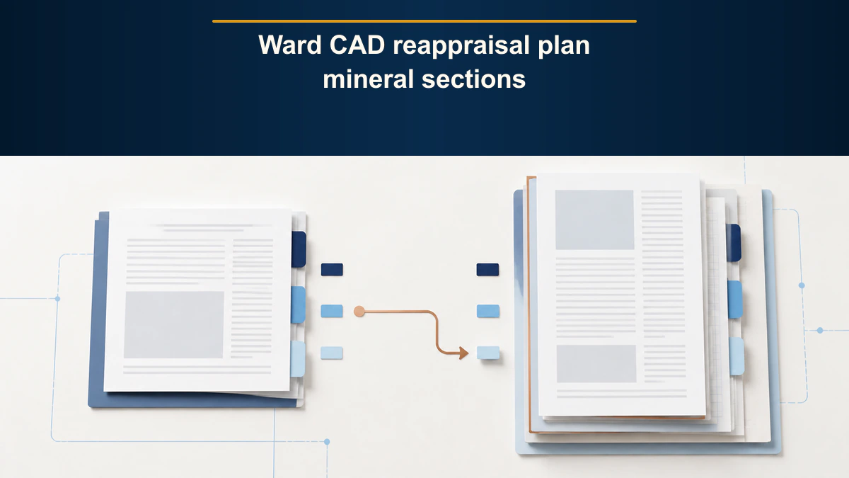 Ward CAD reappraisal plan mineral sections
