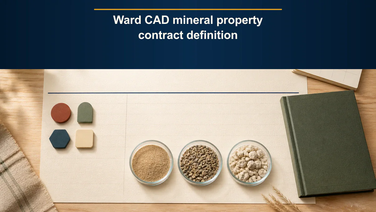 Ward CAD mineral property contract definition