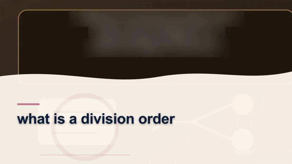 Mineral-rights illustration highlighting “what is a division order”.