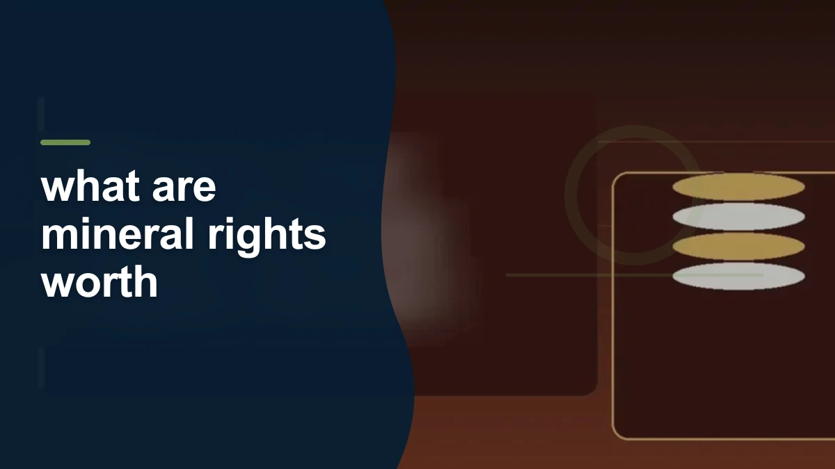 Mineral-rights illustration highlighting “what are mineral rights worth”.