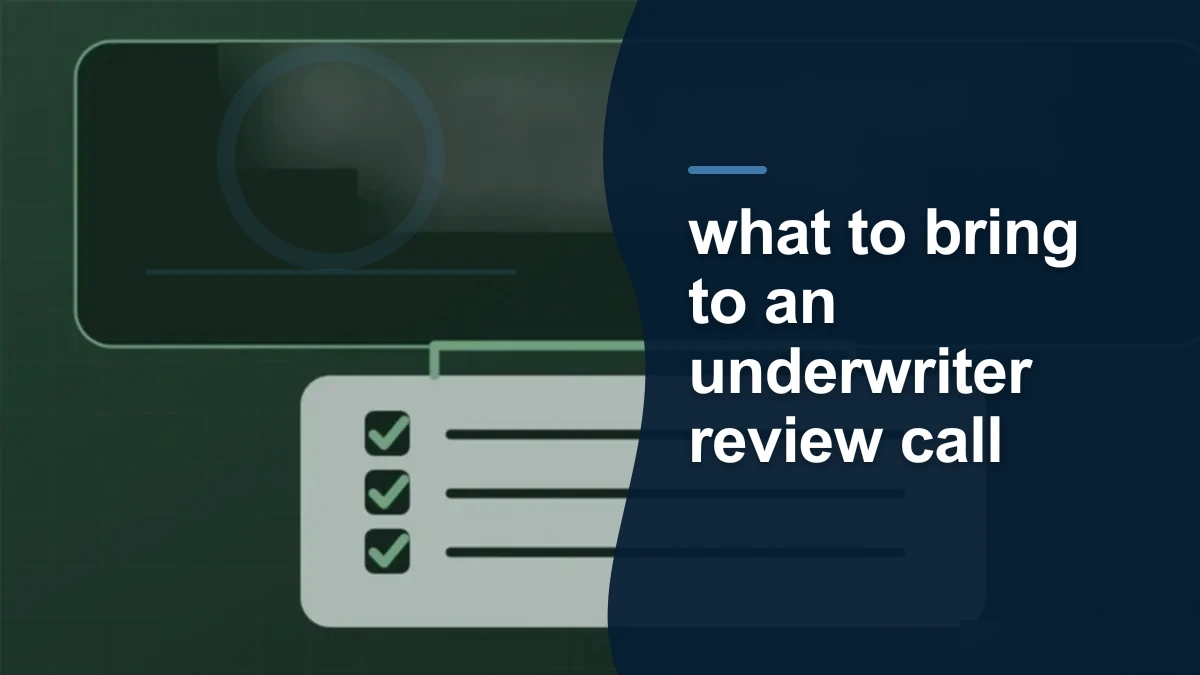 Mineral-rights illustration highlighting “what to bring to an underwriter review call”.