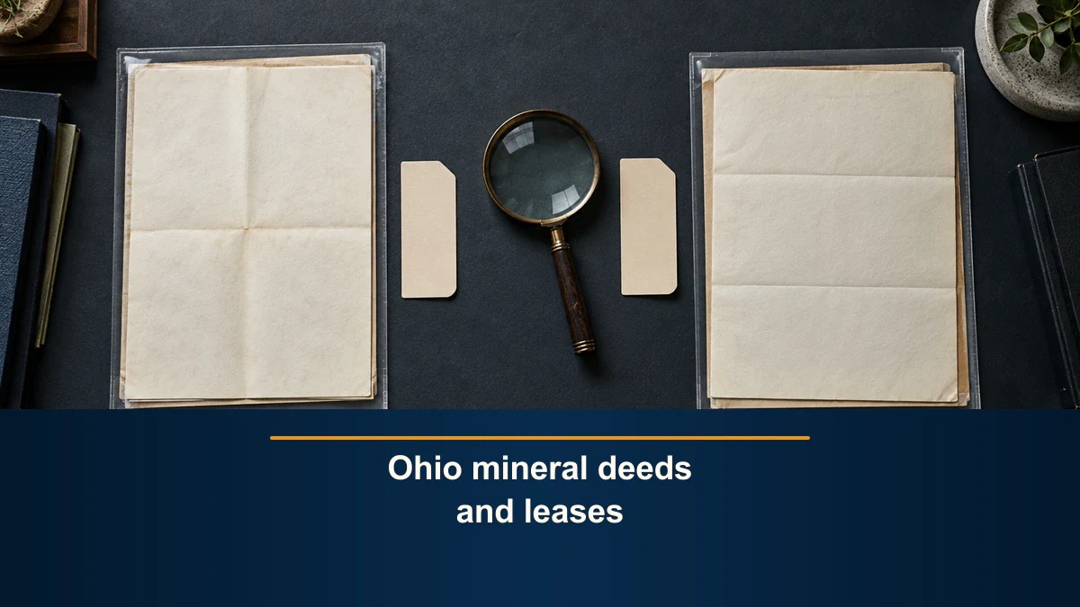 Ohio mineral deeds and leases
