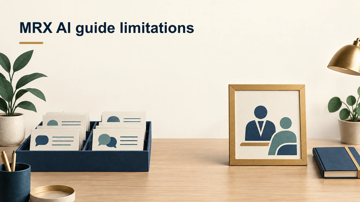 MRX AI guide limitations