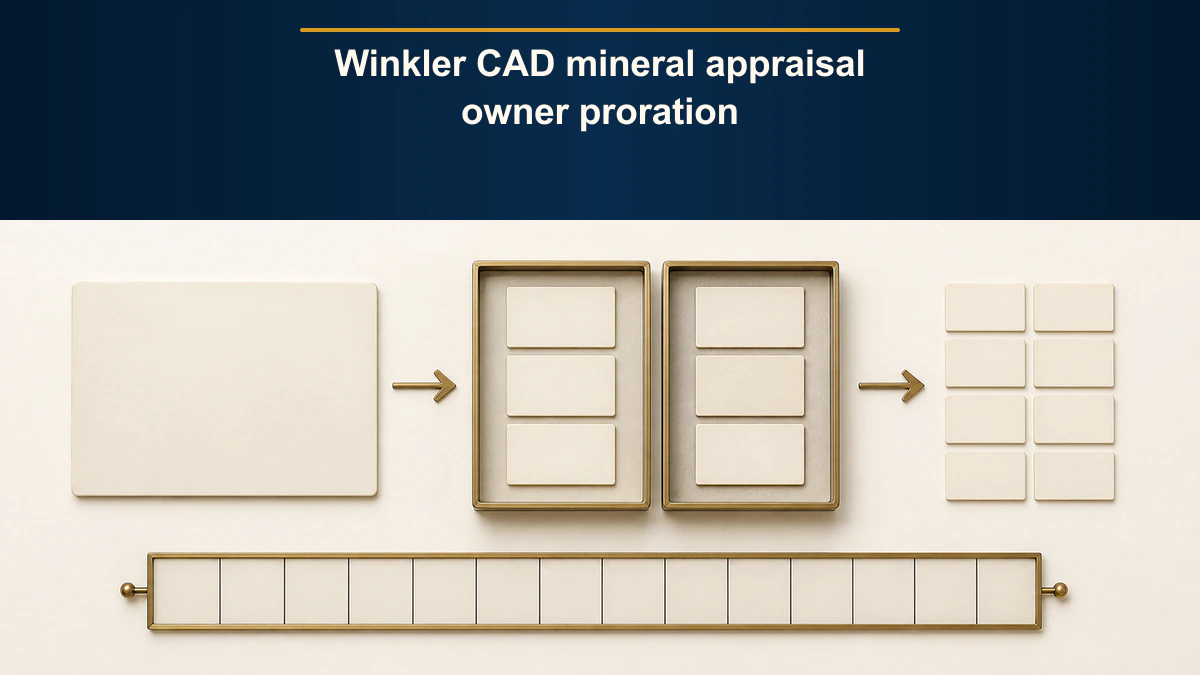 Winkler CAD mineral appraisal owner proration
