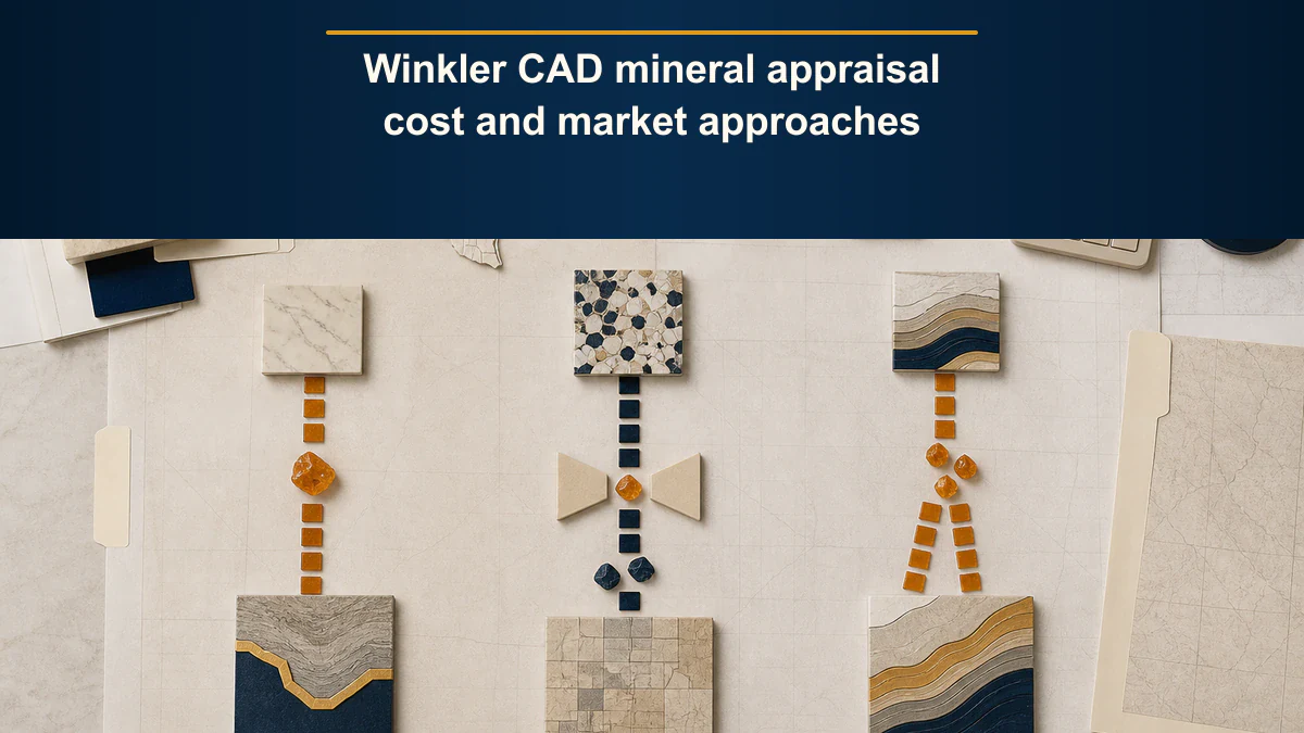 Winkler CAD mineral appraisal cost and market approaches